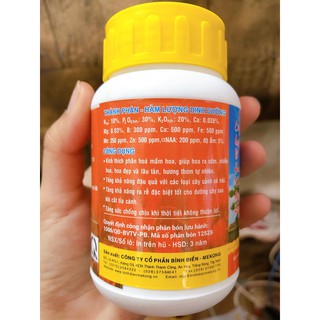 Đầu Trâu MK 701 Lọ 100g - NPK 10-30-20+TE - Phân Bón Kích Hoa Dành Cho Hoa Lan, Cây Kiểng