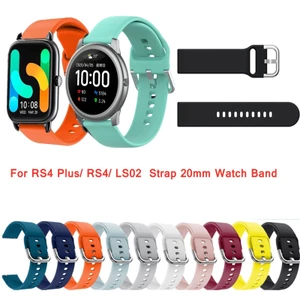 WU cho Đồng hồ thông minh Dây đeo silicon cho HaylouRS4 Plus RS4 LS02 Dây đeo thể thao chống mài mòn Vòng đeo tay