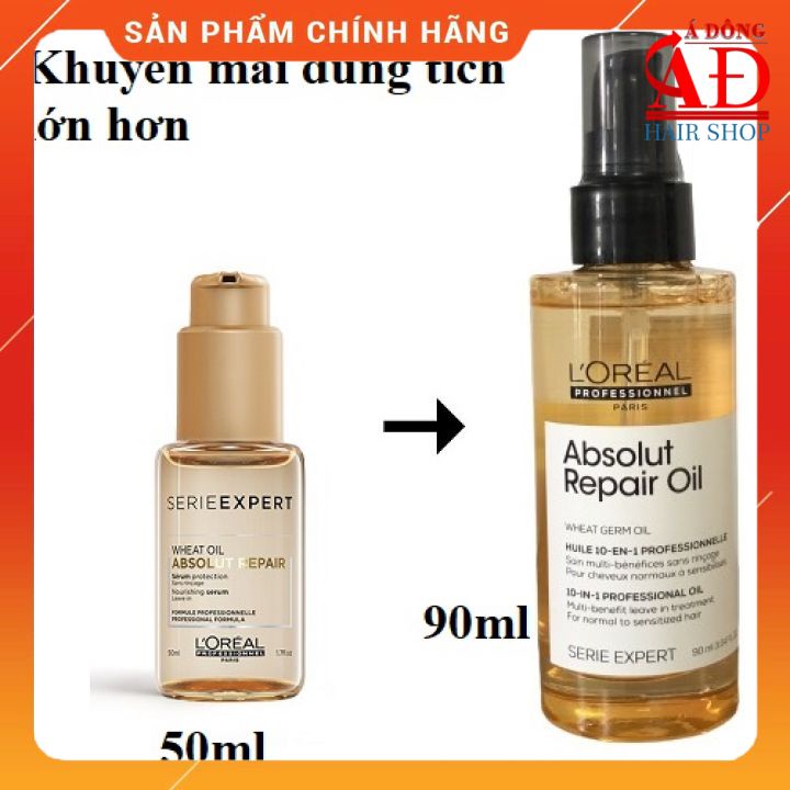 [LOREAL] SERUM DƯỠNG BÓNG PHỤC HỒI TÓC L'OREAL ABSOLUT REPAIR OIL 90ML