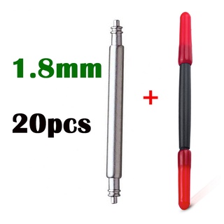 Set 20 Chốt Dây Đồng Hồ Đeo Tay Bằng Thép Không Gỉ 1.8mm/1.5mm 8-18 19 20 21 22 23 24 26Mm