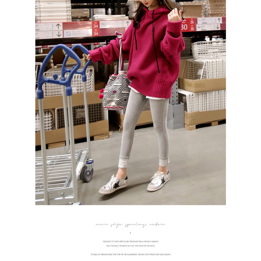 ÁO HOODIE LEN OVER SIZE SIÊU HOT MÙA LẠNH CUỐI NĂM NHÉ
