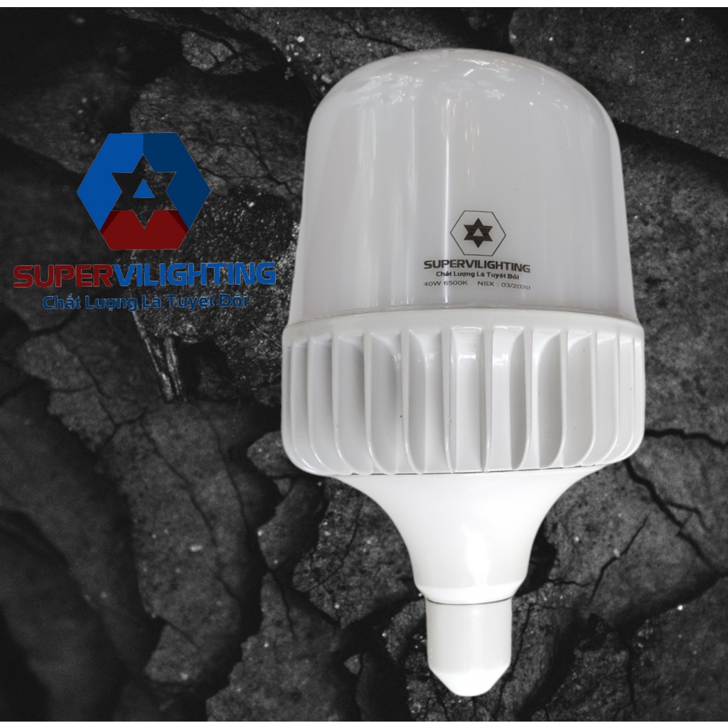 Ảnh Buld trụ nhôm SuperVilighting, MS:BTN-15W-50W-AST, Đui e27,Lấy sáng phòng khách, phòng bếp, trụ nhôm. Bảo hành 24 tháng 4