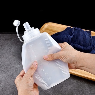(COMBO 5) Chai nhựa đựng nước sốt chống bụi/ chống tràn dung tích lớn 800/ 500ml - Bình bóp nhựa vòi rộng đựng sốt