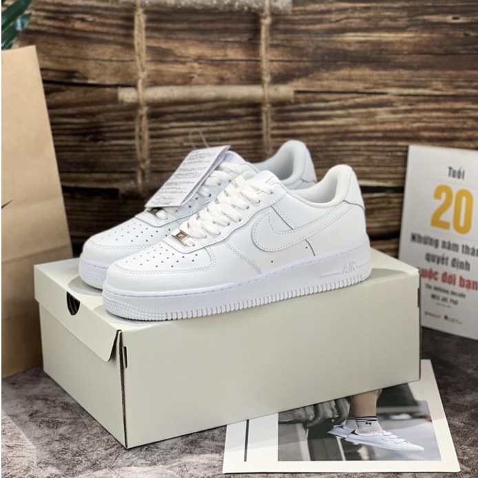 Giày Thể Thao Sneaker Af1 Full Trắng AirFoce1 White | Shopee Việt Nam