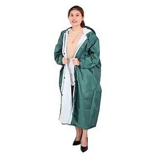 Áo Mưa Một Người Có Dây Kéo Răng To Chất Liệu Vải Dù Vẩy Cá Cao Cấp Không Thấm Nước