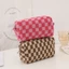 Túi Đựng Bút Vải Cute Hàn Quốc Túi Đựng Bút Caro Cỡ Lớn Túi Đựng Bút Lưới Dệt Kim TB006 Mom Ky