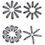 THEGIRL8B Kẹp Tóc Hình Học Phụ Kiện Tóc Trang Điểm Kẹp Tóc Chống Trơn Trượt Nữ Màu Nổ Kẹp