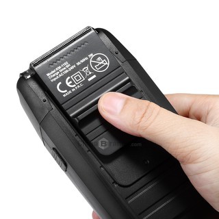 Ảnh Máy cạo râu khô Kemei KM-1102 chuyên nghiệp với công suất mạnh mẽ có thể cạo trắng chân tóc, fade 2 lưỡi kép cao cấp 4