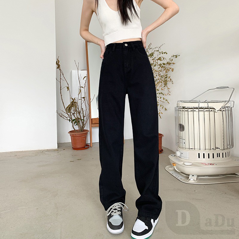 Ảnh Daduhey Quần Jeans Dài Lưng Cao Plus Size Cho Nữ 2