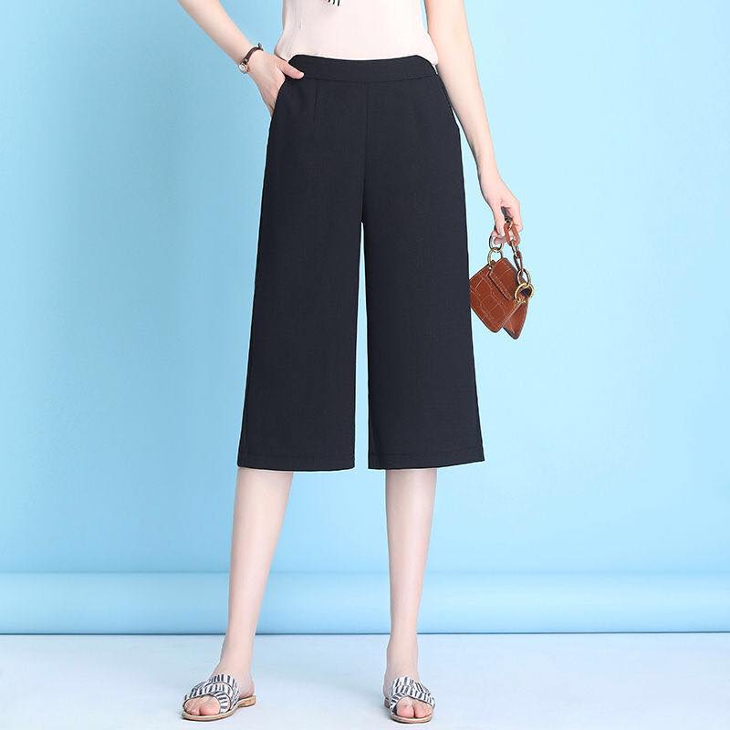 Quần lửng ống suông chất thun sạn cao cấp cho nữ bigsize Beeshop H21108