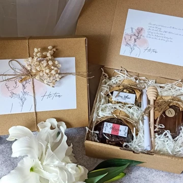 Set quà trà thảo mộc Hi tea giúp thanh nhiệt, ngủ ngon (trà hoa nhài, trà hibiscus/atiso đỏ/bụt giấm và mật ong)