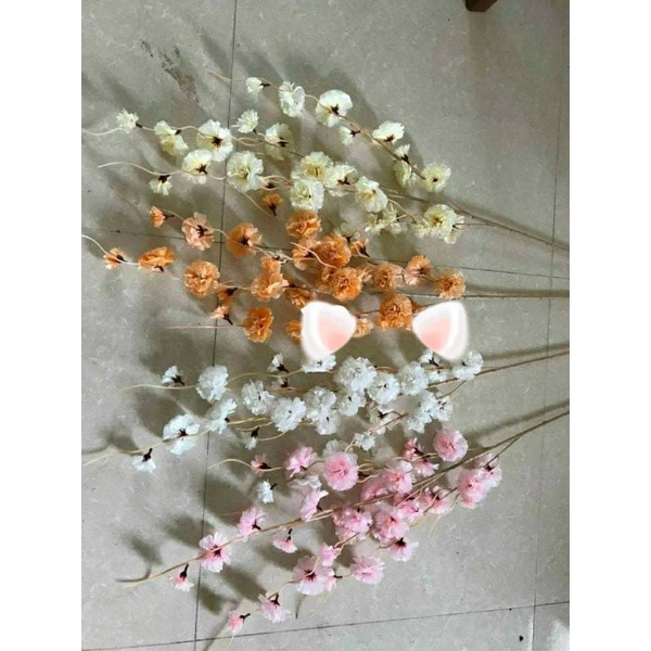 cành đào râu giả trang trí giỏ quà, tháp oản...(Giá 1 cành) | Shopee ...