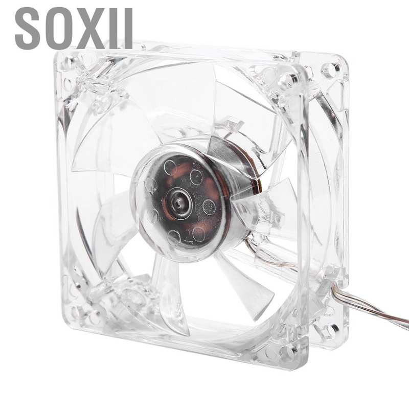 Soxii Quạt sưởi nhiệt CPU 5v 800rpm vỏ trong cổng USB đầu suốt