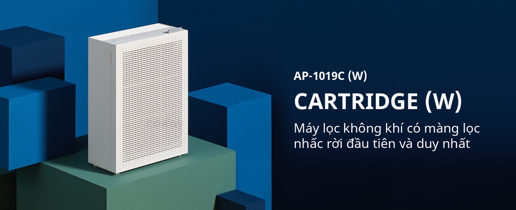 Máy lọc không khí Coway Cartridge (W) AP-1019C (W) - Thiết kế