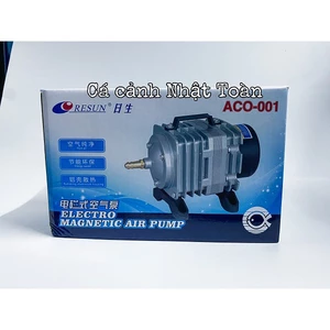 MÁY TẠO OXY 18W HỒ CÁ NON BỘ TẶNG 1 CỤC CHIA 6 VÒI RESUN ACO 001,002,003