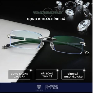 Gọng kính cận không viền càng chữ thập V40