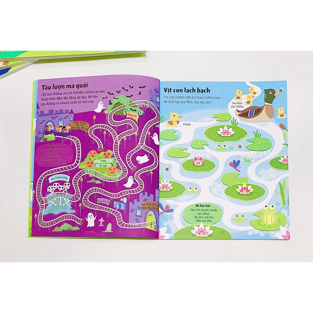 Ảnh Sách - Combo Mê cung phát triển tư duy tập 1,2,3,4, du hành vũ trụ, khám phá thế giới - Vizibook 3