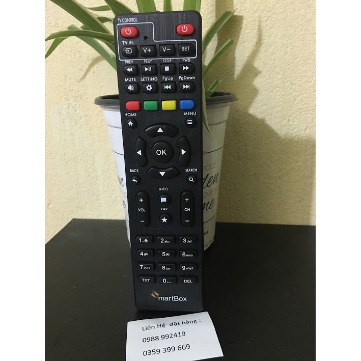 Điều khiển đầu VNPTSMARTBOX - tặng kèm pin - Remote VNPT SMARTBOX loại tốt chính hãng