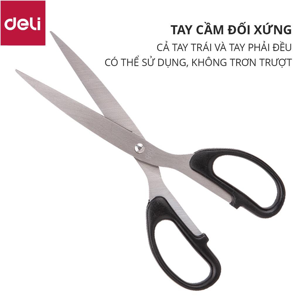 Kéo 210mm Deli, Đen/Đỏ - 1 chiếc - E6010 [Deli] | Shopee Việt Nam