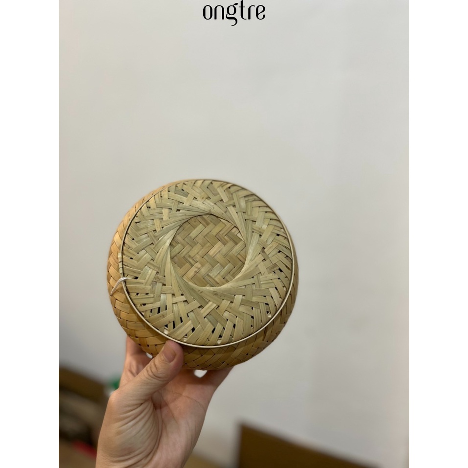 Hộp Tre Đan 2 Lớp ONGTRE Có Nắp, Hộp Đựng Đồ, Hộp Decor, Hộp Quà Tặng Tre Handmade
