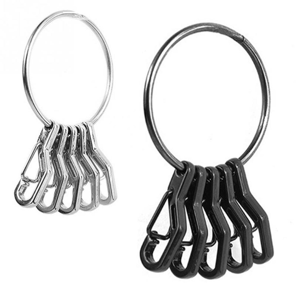 Móc khóa lò xo kẹp chìa khóa linh hoạt - bộ 4/5 chiếc
