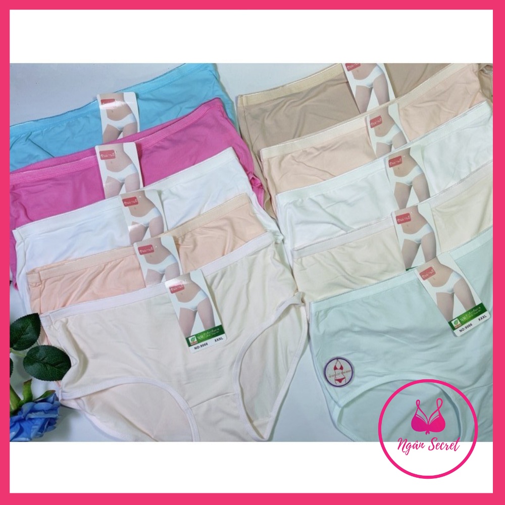 Combo quần lót nữ Cạp cao, Size lớn (50-90kg) , chất liệu cotton cao cấp, co dãn