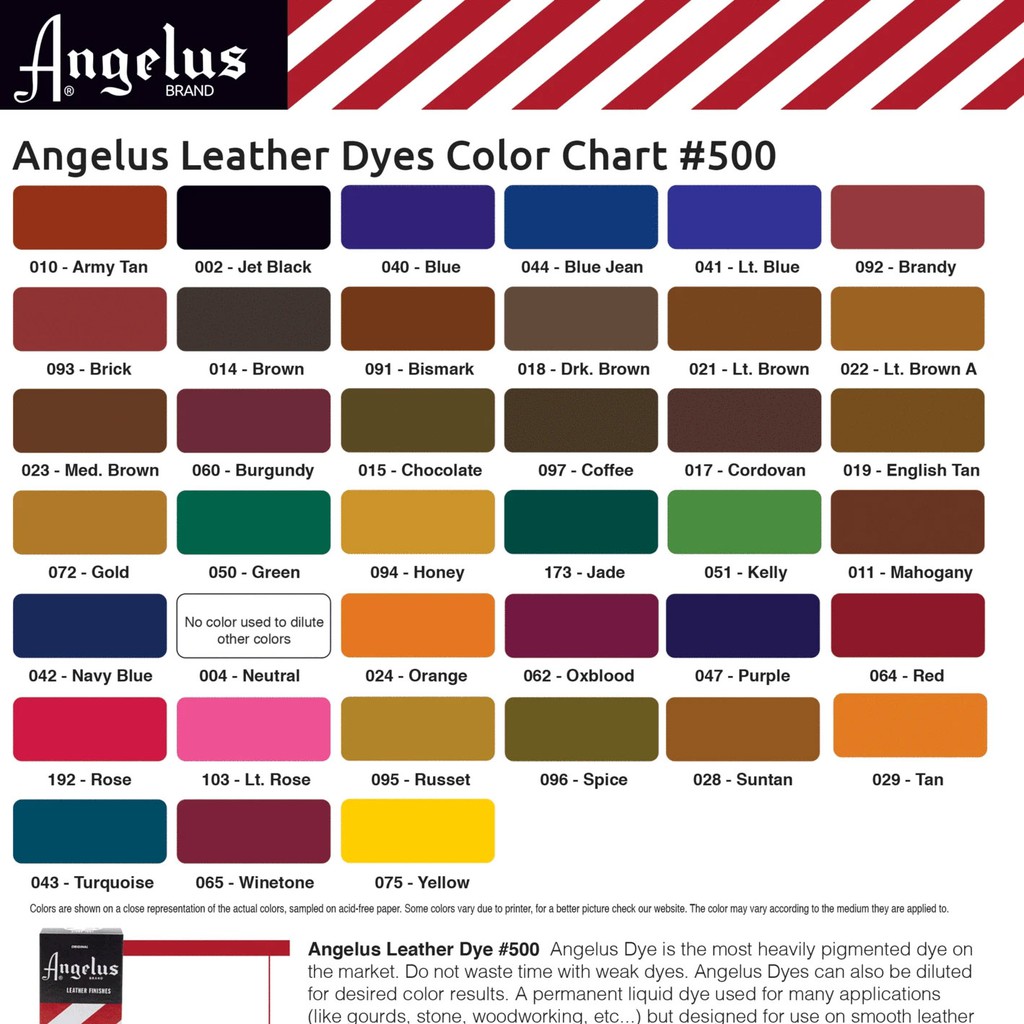 Angelus Leather Dyes