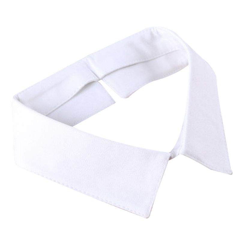 Jenniferab Cổ Giả Ve Áo Giả Có Thể Tháo Rời Áo Mini Dickey Đen Trắng Nút Choker Vòng Cổ Nửa Áo Sơ Mi Cho Wome