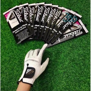 Găng Tay Golf Nam Titleist trắng - 1 Tay Bên Trái Lòng Bàn Tay Thiết kế Cao Su Non Dạng Lưới Chống Trượt Cực Tốt