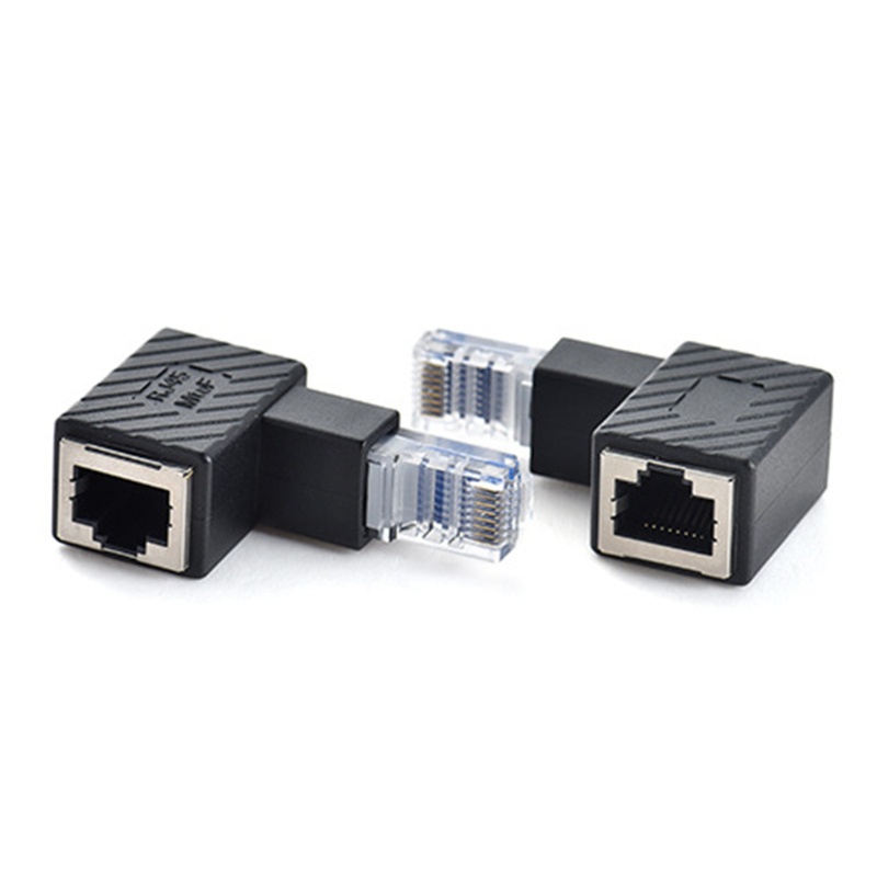 IOR 90 Độ Phải Trái Lên Xuống Góc RJ45 Nam Sang Nữ Cho Mèo 5 6 Ethernet LA
