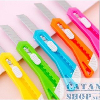 Bộ 5 Dao Rọc Giấy Mini Siêu Cute Tiện Ích Văn Phòng, Dao Cắt Giấy Văn Phòng Phẩm Nhiều Màu Xinh Xắn
