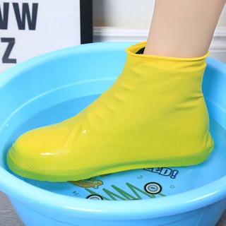 Bộ 2 Vỏ Bọc Giày Đi Mưa Bằng Silicone Chống Thấm Nước Có Thể Tái Sử Dụng