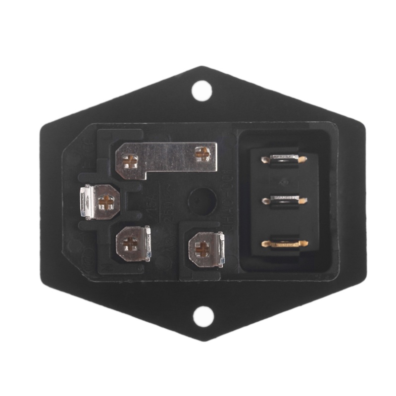 POP 10Amp 250V Đầu vào Mô-đun phích cắm Ổ cắm điện nam có cầu chì Công tắc 3 chân IEC320 C14