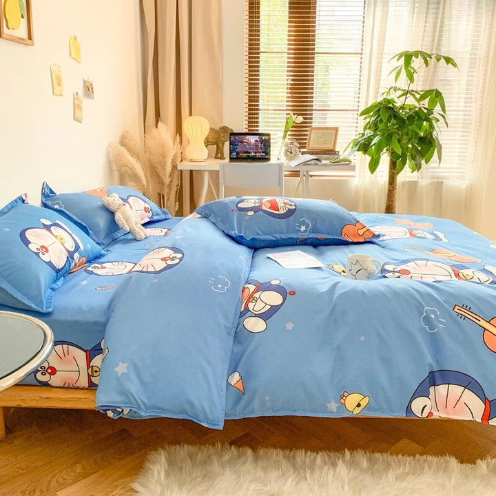 Bộ chăn ga gối - Chăn ga gối đệm, ga giường vỏ gối, vỏ chăn, drap nệm cotton poly chăn ga cho bé – 4