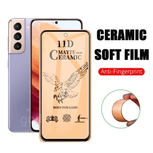 Kính cường lực mềm bằng gốm mờ Samsung S21 Plus cho Samsung S21 S20 FE Note20 10 S10 Lite S10e A12 A32 A42 A52 A72 A71 A51 Tấm bảo vệ màn hình cường lực linh hoạt