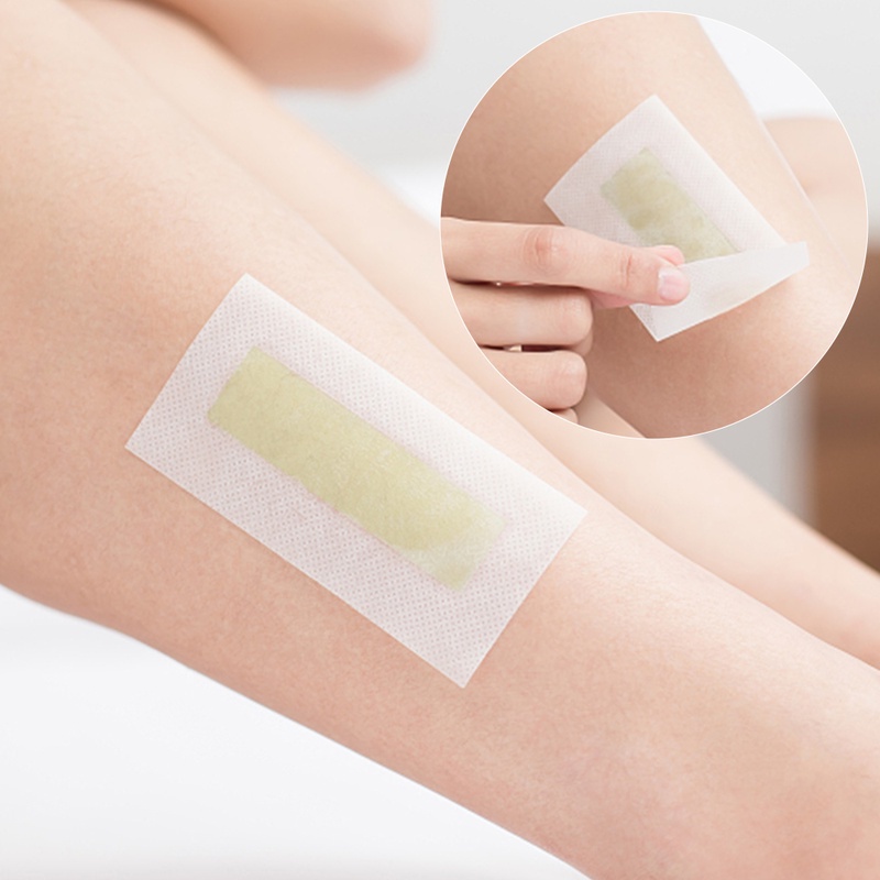 5 / 10 Miếng Sáp Tẩy Lông Hai Mặt Cho Cánh Tay Chân Mặt - Giấy Sáp Tẩy Lông Cơ Thể Nhanh Không Đau - 18x9cm|10x5cm