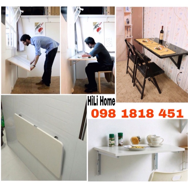 Bàn ăn gấp gọn treo tường