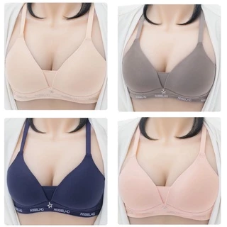 Áo Lót Su Đệm Mỏng Không Gọng Mềm Mát Dây Chữ Ôm Gọn Ngực 3285
