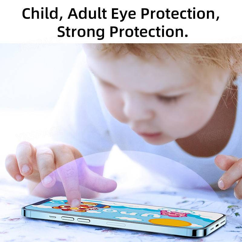 Kính Cường Lực 9H Chống Ánh Sáng Xanh Cho iPhone 13 12 11 Pro MAX Mini X XS MAX XR SE 2022 2020 6 6s 7 8 Plus