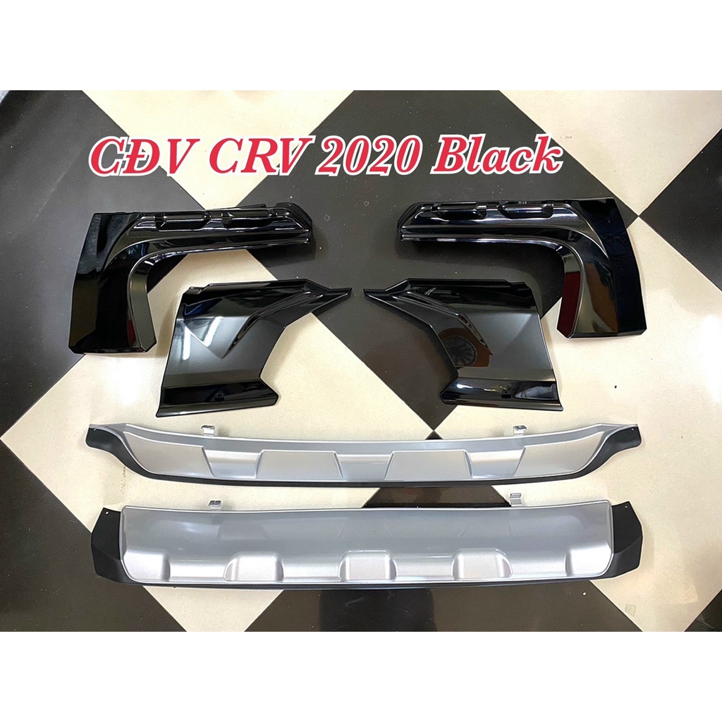 Ốp chống đá văng Honda Crv 2020-2022, bộ cản trước sau CRV. Có 3 màu trắng, đen, carbon