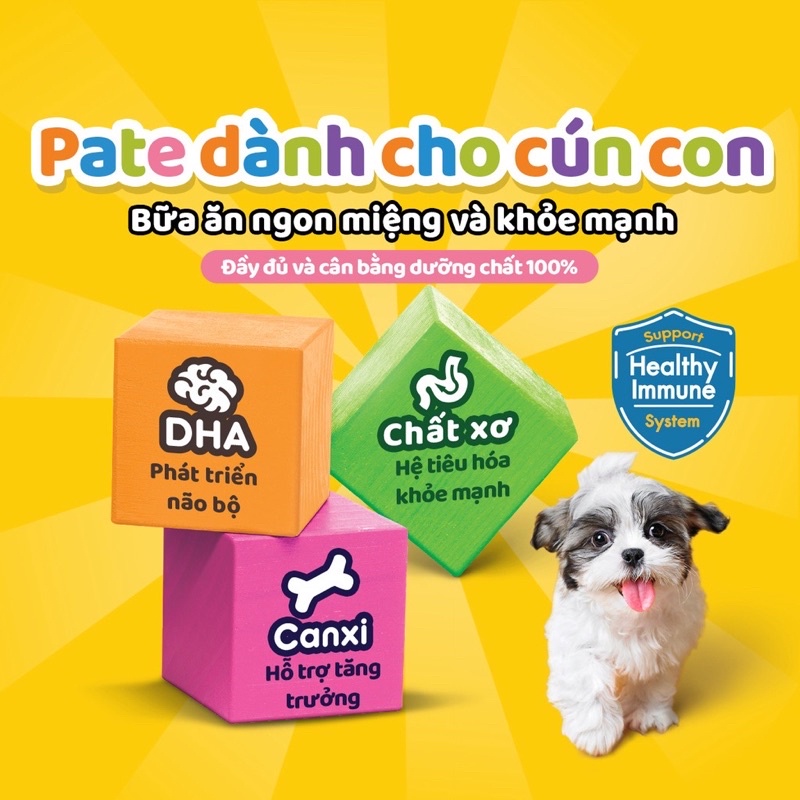 Pate Cho Chó Con Pedigree 130g, Gà nấu sốt