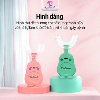 Bàn chải đánh răng cho bé silicone hình chữ U chính hãng kichilachi