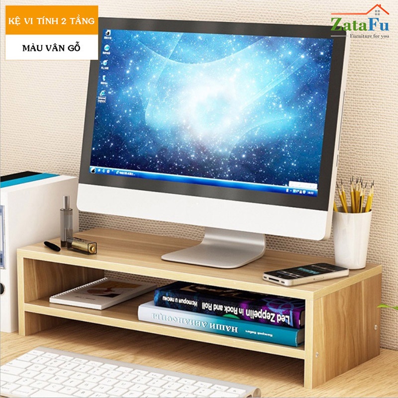 Kệ Giá Đỡ Màn Hình Máy Tính 2 Tầng KVT-02 ZataFu | Shopee Việt Nam