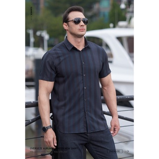 Áo Sơ Mi Nam Ngắn Tay Họa Tiết Kẻ Sọc Size L-10XL