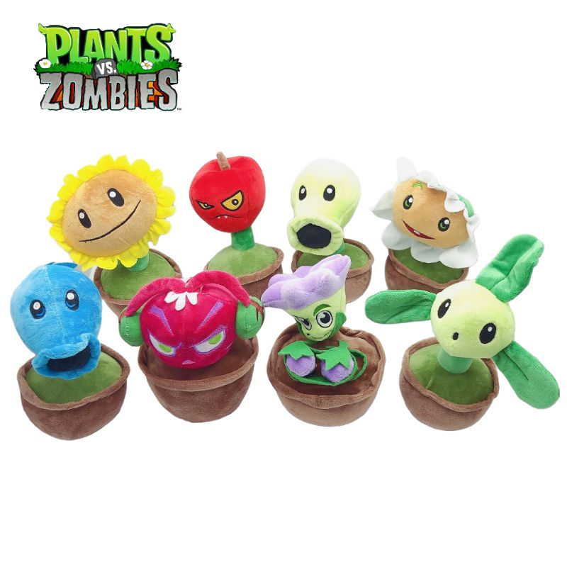 Cây búp bê hoa bền bỉ và mềm mại Plushie Vs Zombies