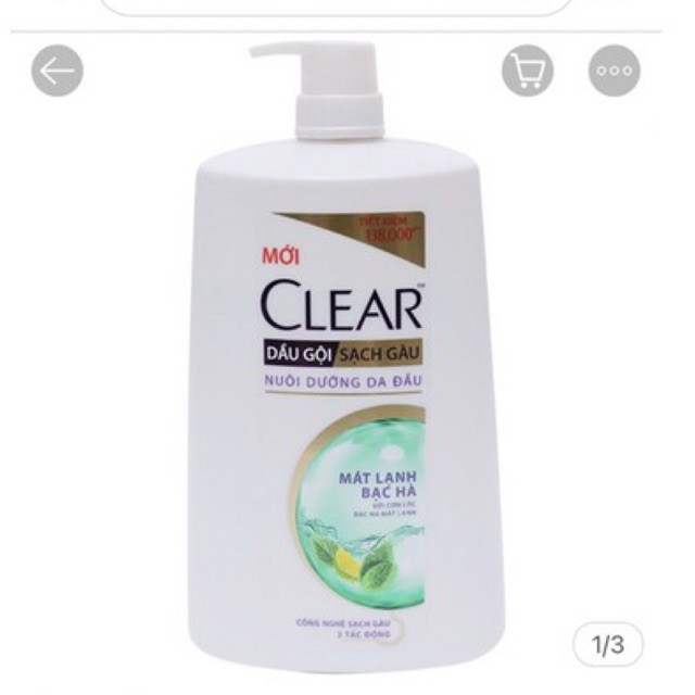 Dầu Gội Clear Sạch Gàu 1.4kg Mát Lạnh Bạc Hà 3x Sức Mạnh Đánh Bay Gàu, Ngứa, Vi Khuẩn