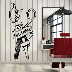 Decal Trang trí Barber, Salon cắt tóc thu hút khách hàng, tăng doanh thu P3