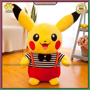 [ GẤU BÔNG PIKA CHU ]Gấu bông pikachu quà tặng sinh nhaatj cho bé và người thương gấu ôm giá rẻ size 60cm gấu bông pika