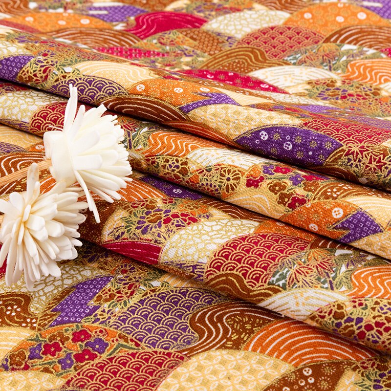 Vải cotton Kimono chần bông Vải in tuyệt đẹp để dệt may tại nhà hoặc quần áo TJ1023