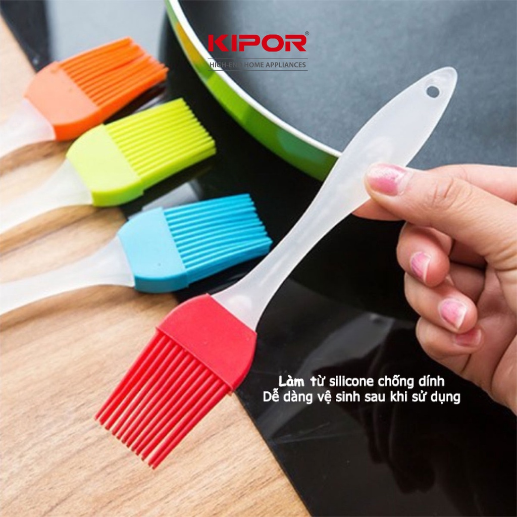 Ảnh Chổi quét dầu silicon KIPOR KP-QD01 - Quét bơ, sốt, ướp gia vị tiện lợi - Chịu nhiệt tốt 3